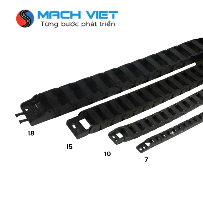 Xích nhựa đi dây điện 7*7 10*10 10*15 10*20 15*20 15*30 18*25 18*37 18*50 chất lượng cao