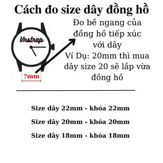 Dây da đồng hồ handmade da sáp 1 lớp 18mm 20mm 22mm màu nâu đen dành cho Apple Watch, đồng hồ cơ pin