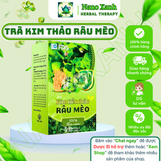   Hỏa tốc   Dược sĩ đại học tư vấn  Trà Kim Tiền Thảo Râu Mèo - Cải Thiện Sỏi Thận Bảo Vệ Gan Thận Thanh Nhiệt Giải Độc 