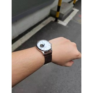 Dây da đồng hồ handmade da sáp 1 lớp 18mm 20mm 22mm màu nâu đen dành cho Apple Watch, đồng hồ cơ pin