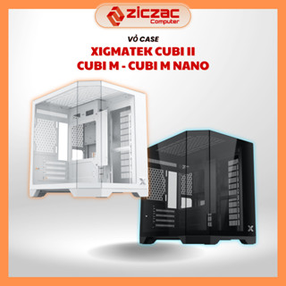 Vỏ case Xigmatek Cubi M | CUBI II to rộng bể cá 3 mặt kính cường lực rẻ đẹp chính hãng