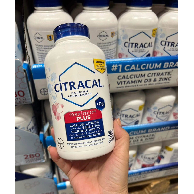 Viên uống bổ sung canxi CITRACAL Maximum Calcium Citrate 280 viên (hàng nội địa Mỹ)