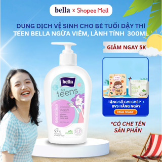 Dung Dịch Vệ Sinh Dành Cho Bé Gái Tuổi Dậy Thì Teen Bella Làm Sạch, Khử Mùi, Ngừa Viêm Nhiễm 300ml