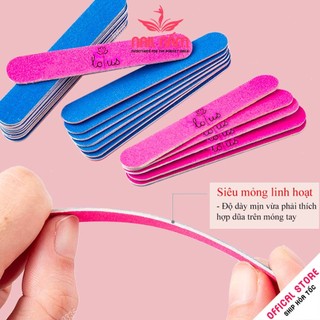 Combo 10 dũa móng tay, dũa mini nailbox Loius