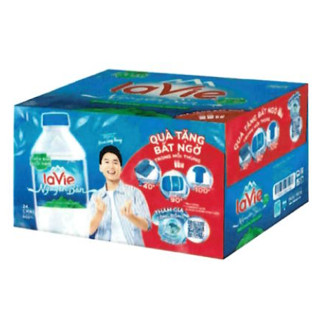 Nước khoáng thiên nhiên LaVie 500ml (24 chai/thùng) trúng 100% quà tặng