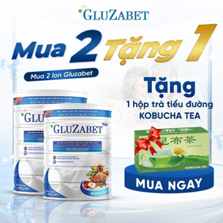 COMBO 2 LON 800G TIẾT KIỆM  - Sữa Gluzabet Chuyên Dùng Cho Người Tiểu Đường, Ổn Định Đường Huyết, Ngăn Ngừa Biến Chứng