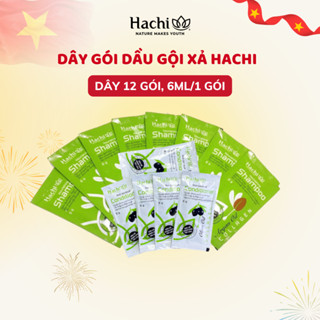 Dầu gội xả Hachi Việt Nam ngăn rụng tóc, giảm gàu ngứa  - Dây 12 gói 6ml