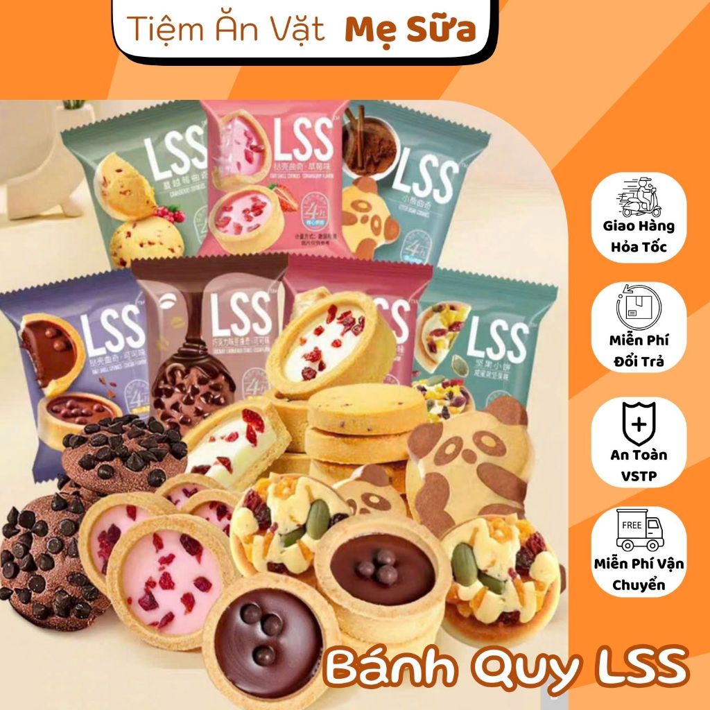BÁNH QUY LSS COMBO 400G, BÁNH QUY LSS NỘI ĐỊA TRUNG, BÁNH QUY SOCOLA [TIỆM ĂN VẶT MẸ SỮA]