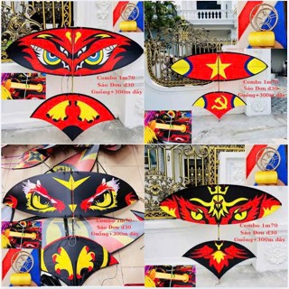 Combo Diều Sáo 1m50-1m70 -2M Đủ Các Mẫu Hot .Diều Pull Cacbon 1m70 Lắp Nghép Có Sẵn Dây Lèo