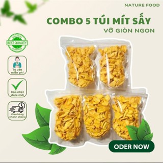 Combo 5 Túi Mít Sấy Vỡ Giòn Ngon Nature Food HCM bao ăn, bao ngon
