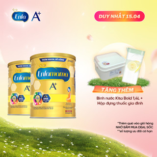 Bộ 2 sữa Bầu Enfamama A+ - Hương Chocolate 830g/lon