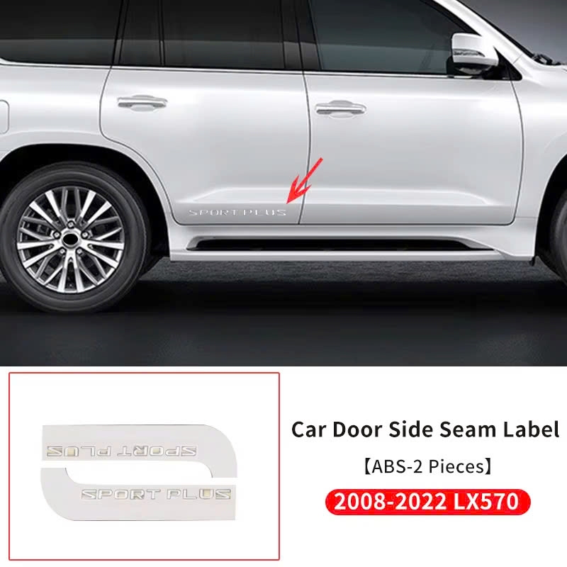 Tem Chữ Supersport Dán Cánh Cửa Xe Lexus LX570 ( Chuẩn Hãng ) - Tem Chữ Supersport Sườn Xe LX 570