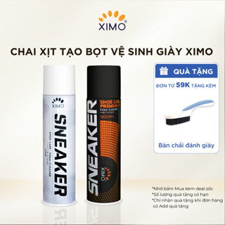 Chai xịt tạo bọt vệ sinh giày XIMO, Bình xịt vệ sinh giày, tẩy trắng đế giày 300ml XVSG02