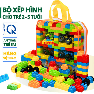 Đồ Chơi Xếp Hình Cho Bé, Bộ Lắp Ráp Tháo Lắp Nhiều Chi Tiết Bằng Nhựa Nguyên Sinh Chắc Chắn Phát Triển Tư Duy Trẻ Em