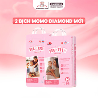 [2 BỊCH] Tã Bỉm Dán Quần MOMO DIAMOND Chống Hăm, Siêu Thông Thoáng