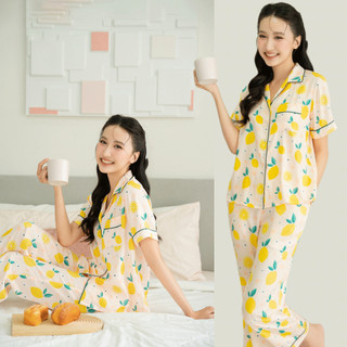 VIBES Pijama dài Lụa gấm cao cấp nhiều họa tiết Long Py Set