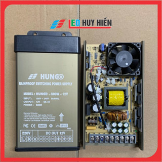  Nguồn Led HUNCO 12V 50A 58Angoài trời Nguồn Led 12V 600W 700W ngoài trời 