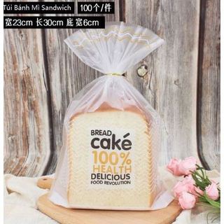 Túi bánh mì hoa cúc ngang nilon , túi bread cake (100 chiếc)