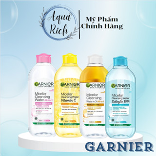 [HÀNG CÔNG TY] Tẩy Trang Skin Naturals Garnier Micellar Cleansing Water 400ml Đủ Màu [Hồng - Xanh - Vàng]