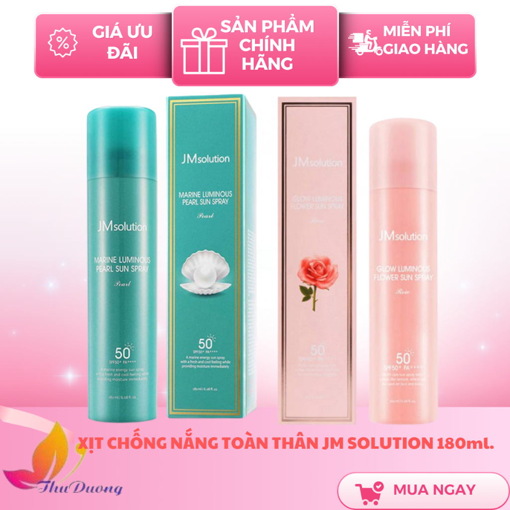 XỊT CHỐNG NẮNG TOÀN THÂN JM SOLUTION 180ml.