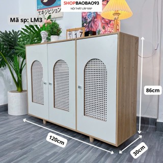 Tủ đựng đồ đa năng tủ quần áo nhiều ngăn chất liệu MDF phong cách hiện đại - LM3
