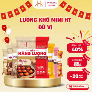 Lương Khô Mini HT-Food Đủ Vị Gói 400g, Viên Năng Lượng Mix Vị Ăn Vặt, Ăn Nhẹ Thay Bữa Bổ Sung Năng Lượng Giảm Đói No Lâu