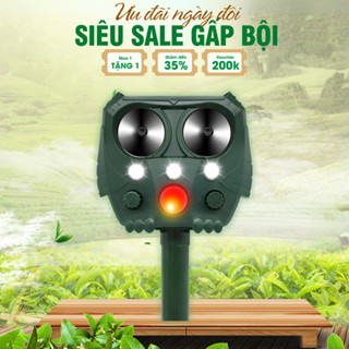 Máy đuổi chuột AMB A3, thiết bị đuổi động vật bằng công nghệ, sóng siêu âm đuổi chuột kết hợp công nghệ cảm biến