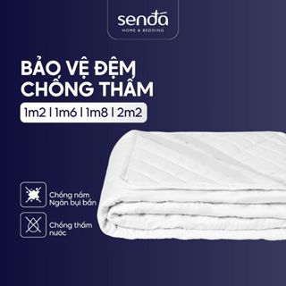 Tấm bảo vệ nệm chống thấm Sen Đá Home Bedding bông Polyester 1m2 1m6 1m8 2m2, tấm lót đệm cao cấp