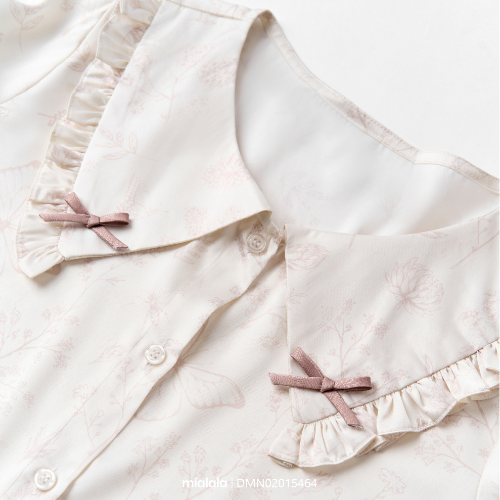 Đồ bộ mặc nhà Mialala pyjama dáng ngắn lụa latin 5464 DMN02015464 | BigBuy360 - bigbuy360.vn
