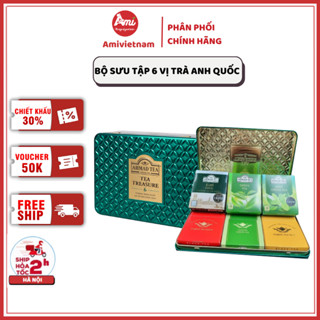 Bộ Sưu Tập 6 Vị Trà Ahmad Anh Quốc 120g - Tea Treasure Ahmad Hộp Thiếc - Hộp Quà Tết 2025