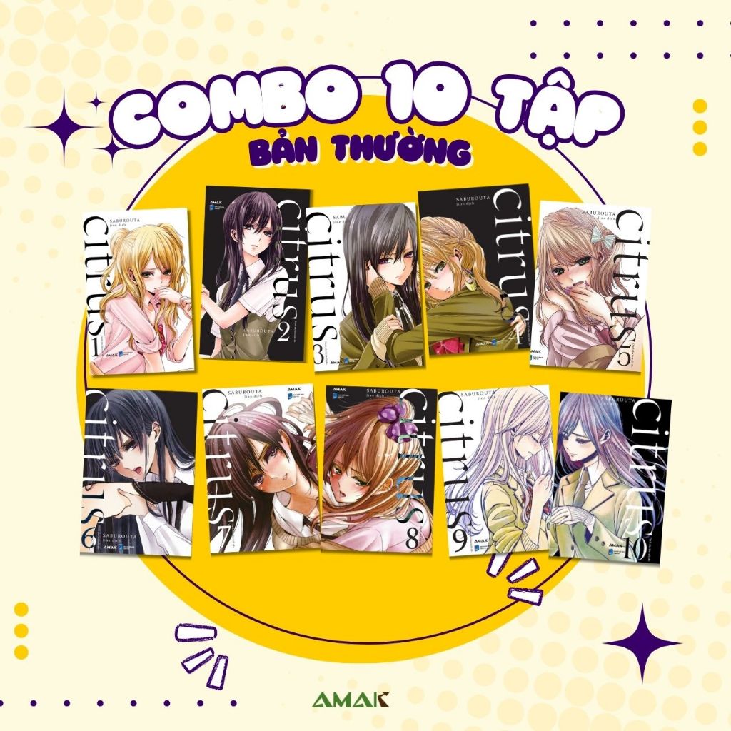 Sách - Combo 10 Tập Citrus - GL Manga