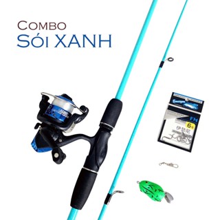  Combo Cần Câu Lure Máy Đứng Sói Xanh – Full Phụ Kiện Giá Tốt 