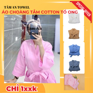 ÁO CHOÀNG TẮM COTTON LOẠI 1 MÀU HỒNG,TRẮNG,XANH,BE,XÁM - GIỮ ẤM, THOÁNG KHÍ, THẤM HÚT