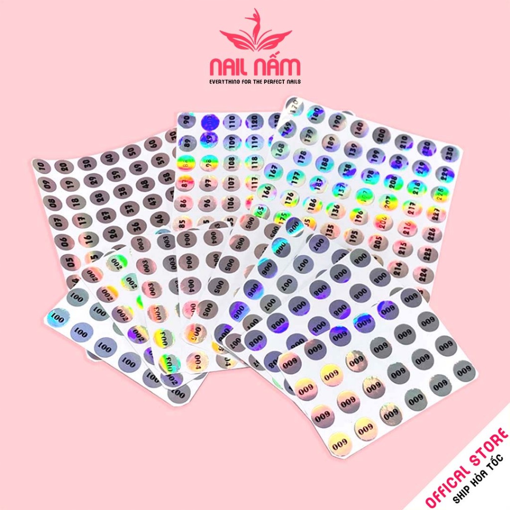 Tem số decal đánh số thứ tự ánh 7 màu