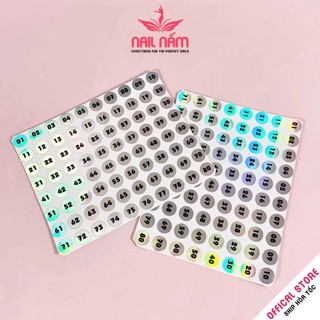 Tem số decal đánh số thứ tự ánh 7 màu
