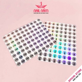 Tem số decal đánh số thứ tự ánh 7 màu