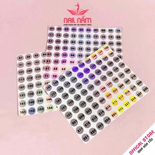 Tem số decal đánh số thứ tự ánh 7 màu