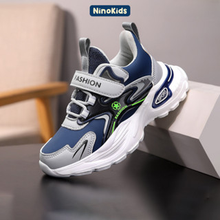 Giày dép trẻ em, Giày Sneaker bé trai lớp 1-7,thiết kế khóa dán tiện lợi cho bé đi học, đi chơi thoải mái, SN05 NinoKids