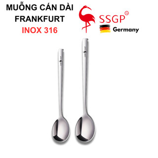  Muỗng inox cán dài 316 Frankfurt của SSGP - Thìa inox 304 muỗng ăn cơm inox muỗng canh muỗng cafe 