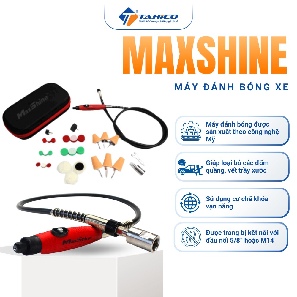 Máy đánh bóng xe ô tô đồng tâm RO mini MN01 Maxshine Tahico chính hãng