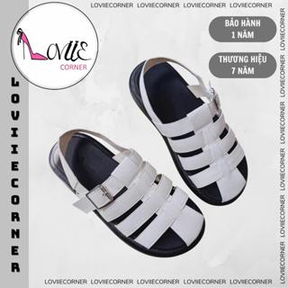 LOVIIECORNER - GIÀY SANDAL NỮ ĐẾ BẰNG - DÉP SANDAL MÙA HÈ - GIÀY SANDAL ĐẾ BẰNG MŨI RỌ PHONG CÁCH S240602 - D240618