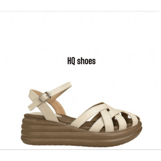 sandans xuồng rọ da micro,( chân đầy tăng 1 size ạh.) cao 5cm đế êm ái,HQ shoes,HQ-2070 rọ