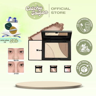  Bảng Phấn Tạo Khối Mooekiss 3 Ô 16.5g Kèm Bắt Sáng Tạo Khối Tự Nhiên 
