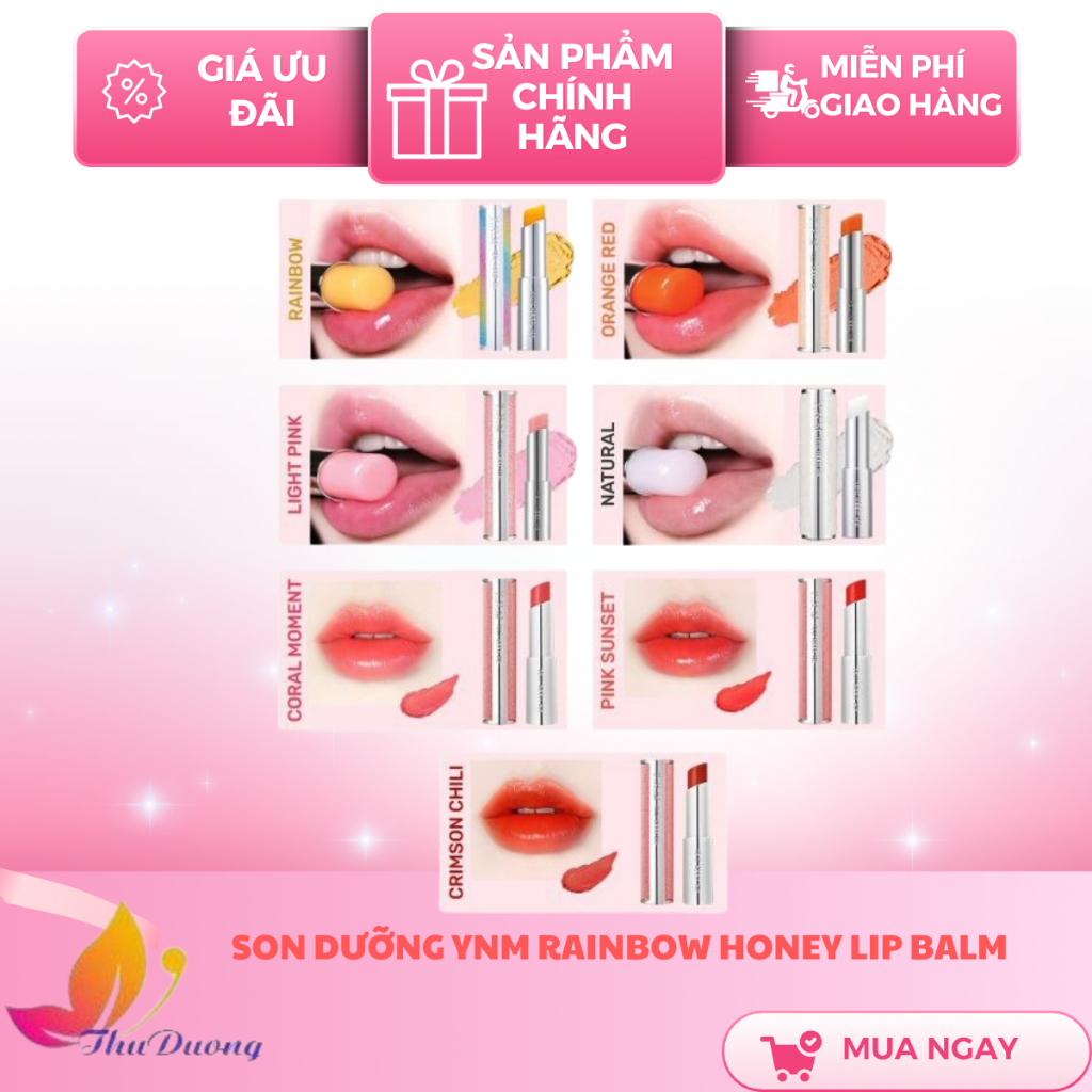 SON DƯỠNG YNM RAINBOW HONEY LIP BALM