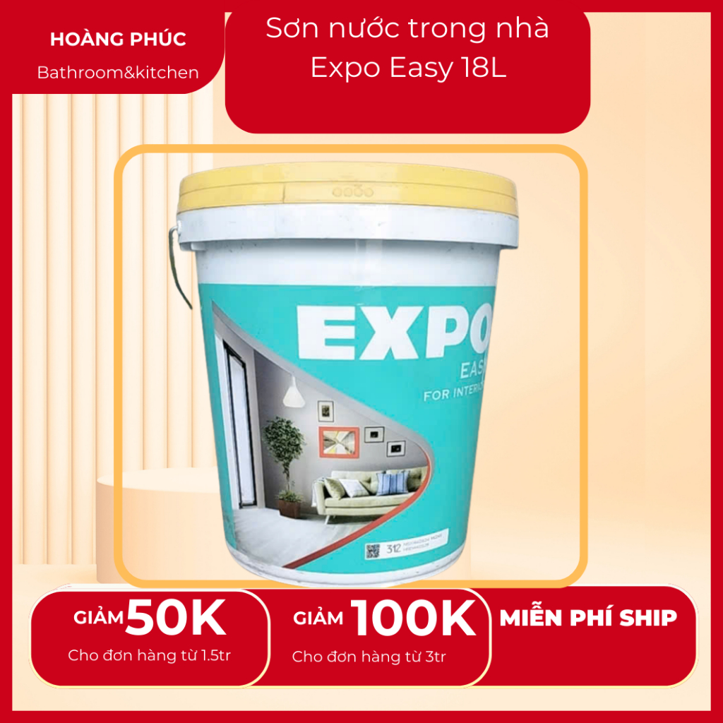 Sơn nước trong nhà EXPO EASY và EXPO SOFTY 18L-có nhiều màu