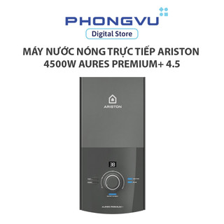  Máy nước nóng trực tiếp Ariston 4500W AURES PREMIUM+ 4.5 - Làm nóng nhanh Chống giật ELCB Vòi sen 5 chế độ An toàn 