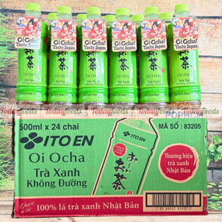 Nước Uống Trà Xanh Không Đường (Unsweetened Green Tea ITOEN) 500ML [Thùng 24 Chai]