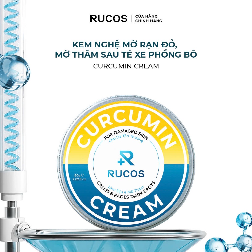 Kem nghệ làm dịu và mờ thâm Curcumin Cream 80g - Rucos