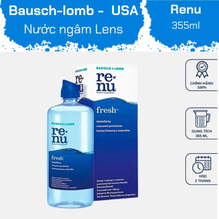Nước ngâm lens RENU 355ml (Tặng kèm khay đựng)