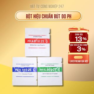 Combo 3 gói bột hiệu chuẩn bút đo pH .căn chỉnh chỉ số pH